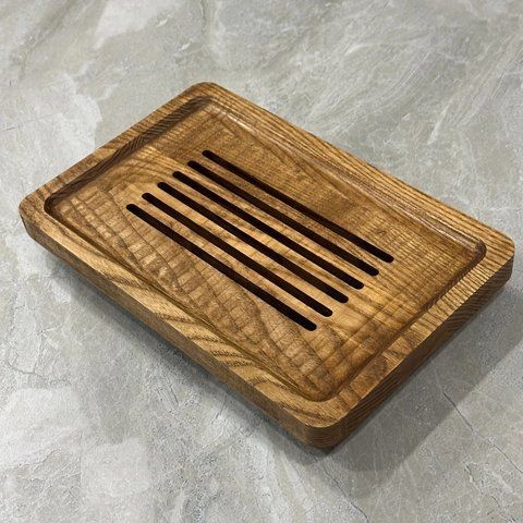 Чабань-інтроверт &ldquo;Simple&rdquo; ясень, з металевим піддоном, 28 * 18 * 4,5 см 2850458838 фото